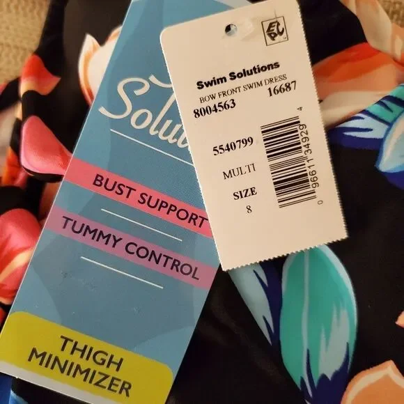 Swim Solutions Lanai Tummy Control Swimdress - NEW - Picture 14 of 16